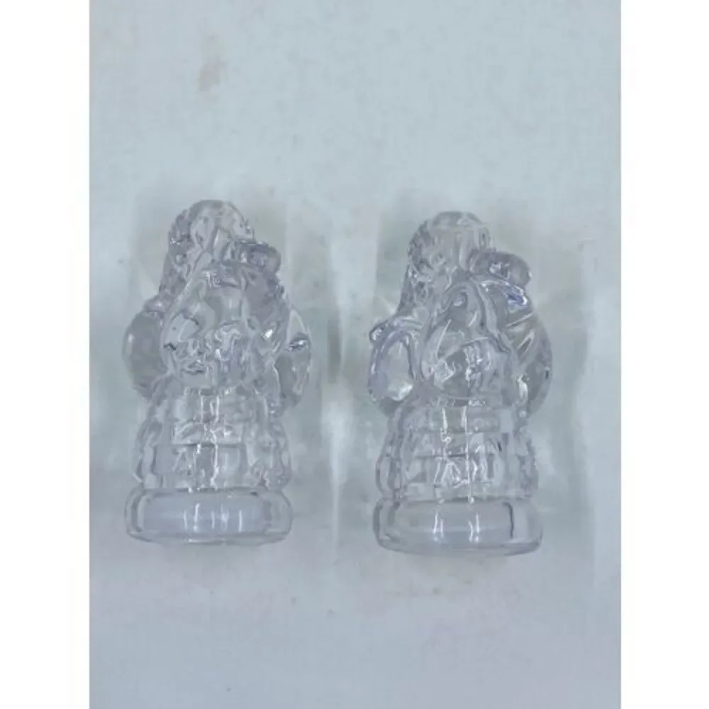 Crystal Santa clause salt and pepper shakers - Gorham - made in Germany